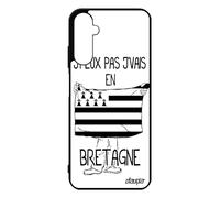 utaupia Coque pour Samsung A05S Silicone j'peux Pas j'vais en Bretagne Basket Humour Drapeau Breton Mobile Noir Football Original Etui de Galaxy