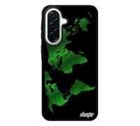 utaupia Coque pour Samsung A37 5G Silicone Carte Monde Vert Rigide Original Portable Texture Terre Globe Atlas Motif planete Noir Design pour Galaxy