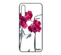 utaupia Coque pour Samsung A50 Silicone orchidée Fleur Telephone Love Tropical Jolie Amour Housse Rose Rigide Exotique Floral Peinture de Galaxy