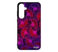 utaupia Coque pour Samsung A55 5G Silicone Wax Telephone Violet Portable Motif Ethnique Afrique Africain Mobile Dessin Noir imprimé coloré Galaxy