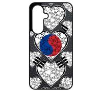 utaupia Coque pour Samsung Galaxy A17 4G 5G Silicone Drapeau Corée du sud coréen Fan K-Pop Rigide Taegeukgi K-Drama Case Passion Dessin Noir de