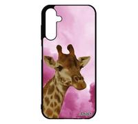 utaupia Coque pour Samsung Galaxy A25 5G en Silicone Girafe Rose Animaux Gel Motif Savane Etui Ciel Design Afrique Nuage de Protection Animal