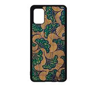 utaupia Coque pour Samsung Galaxy A51 en Bois Silicone Wax coloré Ethnique Antichoc Afrique Housse Smartphone imprimé Telephone Bleu Motif Tissu