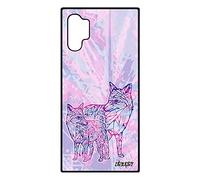 utaupia Coque pour Samsung Galaxy Note 10+ Plus Silicone Renard Plume Montagne Goupil Tribal Telephone Animaux Violet Rigide Multicolore Pastel