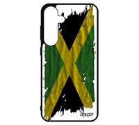 utaupia Coque pour Samsung Galaxy S24+ Plus en Silicone Drapeau Jamaique jamaicain Tissu de Protection Ragga Basket jo Rasta Foot