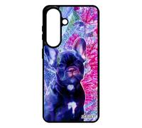 utaupia Coque pour Samsung Galaxy S26+ Plus Silicone Chien Mignon Original Bleu Animaux Chiot de Protection 4G Nature Fleurs Bulldog Animal