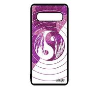 utaupia Coque pour Samsung S10 Silicone Yin et Yang Rond Bulle Couleur Asie Ying Noir pour Samsung Galaxy S10