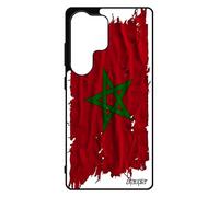 utaupia Coque pour Samsung S25 Ultra Silicone Drapeau Maroc marocain Foot Basket 4G Etui Coupe du Monde jo Telephone Can pour Galaxy