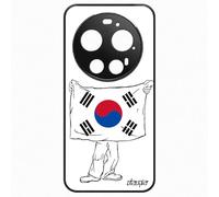 utaupia Coque pour Xiaomi 17Ultra Silicone Drapeau Corée du sud coréen K-Pop Case Taegeukgi Passion Seoul personnalisé Portable Aluminium Fan de