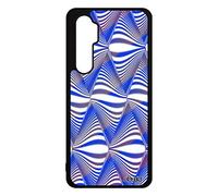 utaupia Coque pour Xiaomi mi Note 10 Lite Silicone Illusion d'optique M2002F4LG Graphique Mirage Telephone Souple Triangle Design Bicolore Mobile