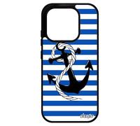 utaupia Coque pour Xiaomi pour Xiaomi 17 Silicone Ancre marinière rayé Noir Ligne Pas Cher Bleu Corde Telephone Chaine Rayure nœud Marin de Made in France