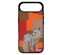 utaupia Coque Renard pour iPhone 17 Air en Silicone personnalisé Ethnique geometrique futé Dessin Bumper Marron azteque Animaux carré
