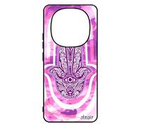 utaupia Coque Silicone Antichoc pour Xiaomi Redmi Note 14 pro/14 Pro+ Plus 5G Main de fatma berbere Aluminium Fatima Fille Rose Symbole Etui
