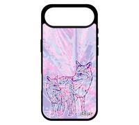 utaupia Coque Silicone de Protection pour iPhone 17 Air Renard Multicolore Dessin Tribal Ethnique Pastel Violet Telephone azteque Etui Bebe
