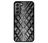 utaupia Coque Silicone Design Carreau pour Samsung S22+ Plus Gris Effet Geometrie Smartphone Motif Portable Dessin Case Aluminium de Galaxy