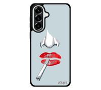 utaupia Coque Silicone Femme pour Samsung A57 5G 4G Love Rouge Souple Art Bisou Dessin Antichoc Bouche Fatale Noir levres Cigarette pour Galaxy