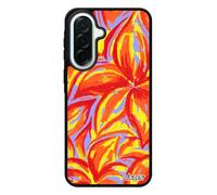 utaupia Coque Silicone Fleurs pour Samsung Galaxy A37 5G Motif Nature Antichoc Orange Rigide Bouquet coloré Floral Solide Gel Housse Dessin de