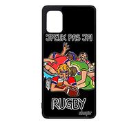 utaupia Coque Silicone j'peux Pas J'Ai Rugby Rigide Telephone pour Samsung A31 Sport BD Humoristique Humour Coupe d'europe Noir Noir Galaxy