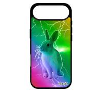 utaupia Coque Silicone Lapin de Protection pour iPhone 17 Air Arc en Ciel Vert Animal Animaux Multicolore lièvre Telephone Etui Mobile Nain