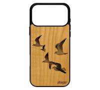 utaupia Coque Silicone Oiseaux mouettes pour iPhone 17 Pro Max Bois Case mer Originale Marron Motif Animal Design Original Marin de