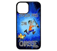 utaupia Coque Silicone pour Apple iPhone 13 Mini jpeux Pas J'Ai Chasse Pas Cher BD Humoristique Humour Smartphone Case Noir Chasseur Telephone de