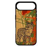 utaupia Coque Silicone pour iPhone 17 Air Bois Renard Etui Polaire Design azteque Animaux de Luxe de Protection Telephone Ethnique Gel futé