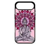 utaupia Coque Silicone pour iPhone 17 Air Bouddha Yoga Smartphone Violet Pochoir Bouddhisme Inde Etui Statue Telephone Pas Cher Tibet de