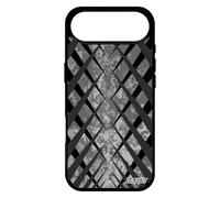utaupia Coque Silicone pour iPhone 17 Air Design Carreau Tartan Jolie Gris Souple Noir Geometrie Effet 4G Motif Carre Case Made in France