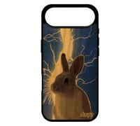 utaupia Coque Silicone pour iPhone 17 Air en Bois Lapin lapine Smartphone 256 Go Design Bleu Eclair Nain Orage Animal lièvre Portable Motif