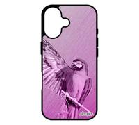 utaupia Coque Silicone pour iPhone 17 Perroquet Portable de Protection Bumper Design Animal Oiseau Rose Perruche Animaux Mobile Telephone