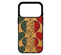 utaupia Coque Silicone pour iPhone 17 Pro en Bois Drapeau Pays Bas Hollande hollandais Mobile Bumper Coeur 256 Go de Protection Foot I Love