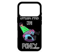 utaupia Coque Silicone pour iPhone 17 Pro Humour j'peux Pas J'Ai Poney Comique Equitation Humour Cheval Humoristique Noir Portable BD Case