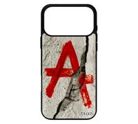 utaupia Coque Silicone pour iPhone 17 Pro Max Anarchie Mur Graffiti Justice Aluminium Etui Peinture realiste graffeur Rouge Made in France