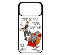 utaupia Coque Silicone pour iPhone 17 Pro Max j'peux Pas j'dois Garder Mon Chat Animal de Compagnie Housse Humour Humoristique 4G Je