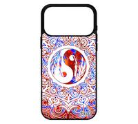 utaupia Coque Silicone pour iPhone 17 Pro Max Yin et Yang Peinture Chine Rosace Artistique Mobile Fantaisie coloré Bien & Mal Motif de