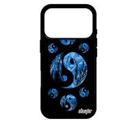utaupia Coque Silicone pour iPhone 17 Pro Yin et Yang Dessin Housse Bleu Smartphone Harmonie Telephone Garcon Masculin Feminin Plume Image