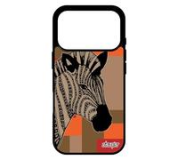 utaupia Coque Silicone pour iPhone 17 Pro Zebre Solide Dessin Tribal rayé carré Kenya Ethnique Housse geometrique Original personnalisé de
