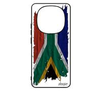 utaupia Coque Silicone pour Redmi Note 14 pro/14 Pro+ Plus 5G Drapeau Afrique du sud Africain Noir Foot Coupe du Monde Republique jo Etui pour Xiaomi