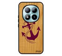 utaupia Coque Silicone pour Redmi Note 15 Pro 5G en Bois Ancre Marine marinière Design Rayure Fantaisie Souple rayé de Bateau Rigide Corde pour Xiaomi