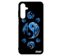 utaupia Coque Silicone pour Samsung A16 4G 5G Yin et Yang Bleu Image Design Housse SM-A166B/DS Telephone Harmonie Ying Mobile imprimé de pour Galaxy
