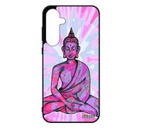utaupia Coque Silicone pour Samsung A55 5G Bouddha Souple Tibet Hindou Telephone Rigide Bouddhisme Rose Yoga Cover Cadeau d'anniversaire Galaxy