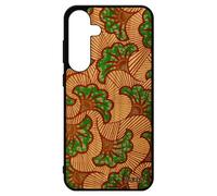 utaupia Coque Silicone pour Samsung S24+ Plus Bois Naturel Wax Afrique Motif Africain Tissu coloré Smartphone Vert Etui Unique frêne Galaxy