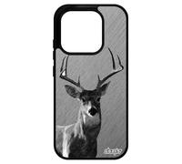 utaupia Coque Silicone pour Xiaomi 17cerf Brame Faon Noir Dessin Foret cervide personnalisé biche Design Animaux Gris Housse Effet Animal de