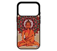 utaupia Coque Silicone Telephone pour iPhone 17 Pro Bouddha Bouddhisme d'or Femme Antichoc Marron Yoga Mobile Case de Made in France