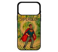 utaupia Coque Super Geek pour iPhone 17 Pro Max Bois Silicone Drole Nerd Comics Humour Gamer Heros Case Noir Play Console Vert Comique