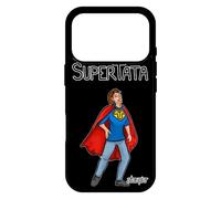 utaupia Coque Super Tata pour iPhone 17 Pro Silicone Noir Drole Humour Tante Heros Comics Cadeau d'anniversaire 1000 Go Humoristique