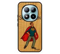 utaupia Coque Telephone pour Xiaomi pour Redmi Note 15 Pro 5G en Bois Silicone Super Tonton Rouge Humour Bande dessinée 4G Texte Heros Pas Cher Drole