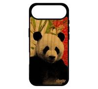 utaupia Coque Vrai Bois Panda Antichoc pour iPhone 17 Air Silicone Vert Souple Animal Design Peinture Fleurs Portable Rigide Made in France