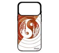 utaupia Coque Yin et Yang pour iPhone 17 Pro Max en Silicone Couleur Rigide Noir Rond Ying Telephone Bulle Art Cadeau de Noel Pastel Marron