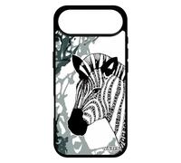 utaupia Coque Zebre pour iPhone 17 Air Silicone Animaux Noir azteque personnalisé TPU Peinture Dessin Ethnique Gris Savane Art Safari